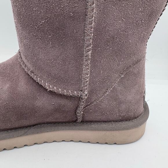 Koolaburra by Ugg Koola Short Grey Shearling Boots, size 8 W - Picture 4 of 8
